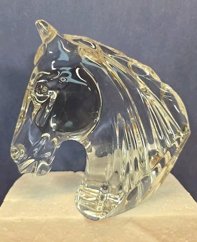 Waterford Crystal Horse Head Sculpture Paperweight 5" Tall Figurine Genuine NICE - Picture 2 of 21