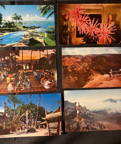 Cartoline anni '70 Hawaii Honolulu Waki Beach Hilo Kauai RPPC cartoline hawaiane - Foto 6 di 9