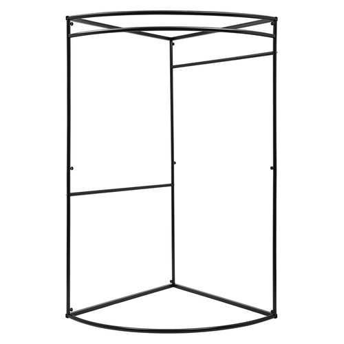 Fan-shaped Clothing Store Fitting Room, Dressing Fitting Room (Black and Pink) - Picture 11 of 16