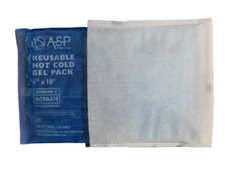 ASP Medical Reusable Hot/Cold Gel Pack Large 6"x 10" w/Sleeve Latex Free RGPA610