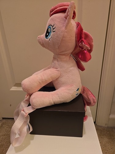 My Little Pony Pinkie Pie Hug Me Deluxe Plush Backpack Hasbro MLP NEW