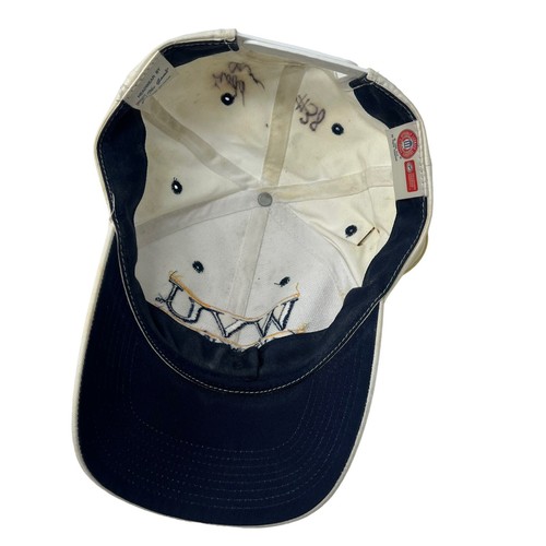 WVU West Virginia Mountaineers Split Bar Hat Cap Vintage Todd James Autographed - Picture 7 of 12