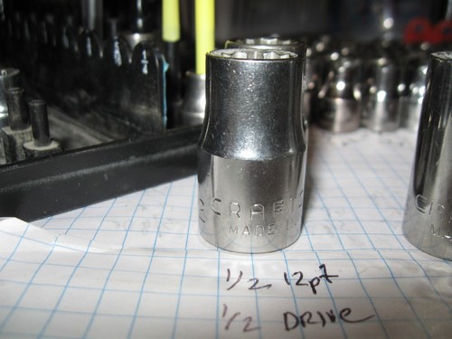 USA Craftsman sockets metric SAE 1/4 3/8 1/2 drive shallow deep price each - Picture 150 of 251