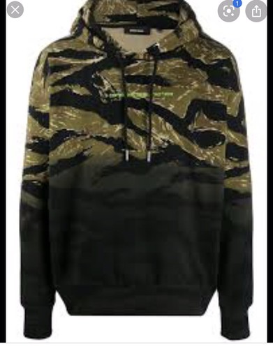 Diesel Camouflage Tie-Dye Print Hoodie Gr. M - Bild 2 von 10