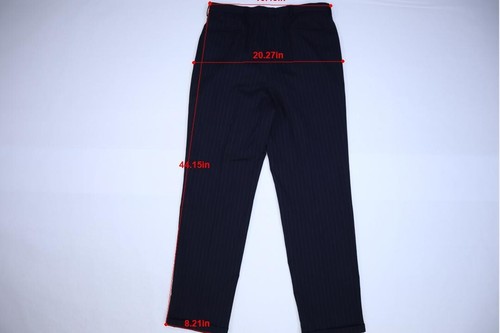 Jones New York Blue Pinstripe Pleated Pants 3 Button Blazer 2 Piece Suit Men 40L - Picture 15 of 20