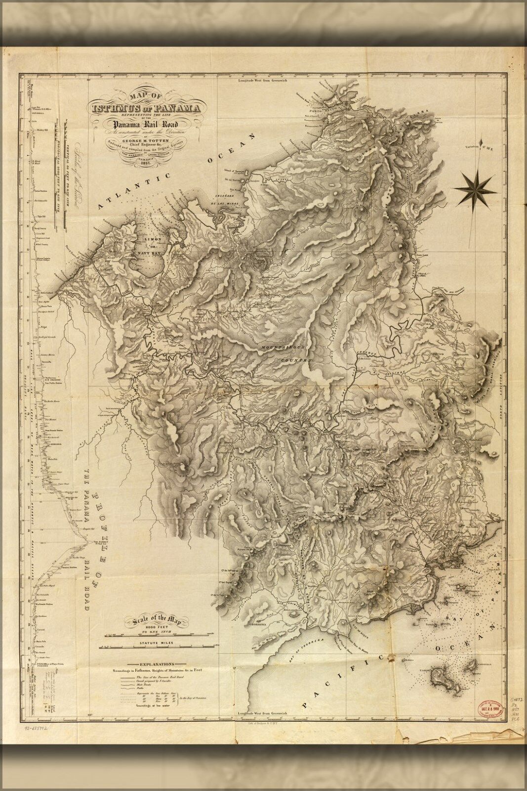 Poster, Molte Misure; Mappa Del Panama che Mostra Panama Ferrovia Poster, Poster, Poster, Molte Misure; Mappa Del Panama che Mostra Panama Ferrovia 8ee1d2
