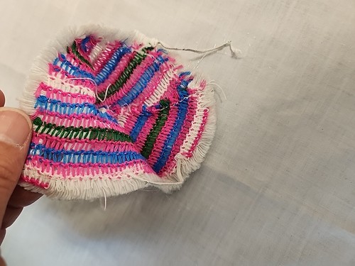 Vintage Barbie Francie Pancho Poncho Bravo Pink blue Green Knit Fringe - Picture 5 of 6