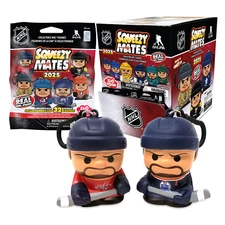 1 BLIND PACK 2025 NHL HOCKEY SQUEEZYMATES SLO-FOAM PLAYER W/ CARABINER