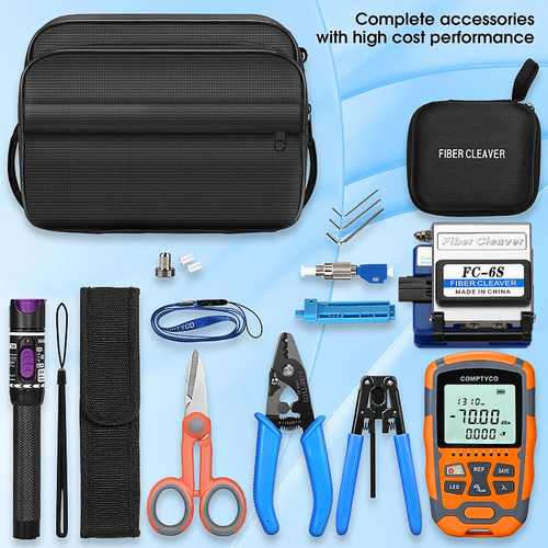 FC-6S 30mw/VFL -70dBm~+10dBm Attenuation tester FTTH Fiber Tools Power Meter Kit - Picture 9 of 11