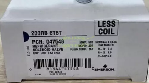 1PCS NEW EMERSON Solenoid Valve 200RB 6T5T 200RB6T5T（Welding5/8)