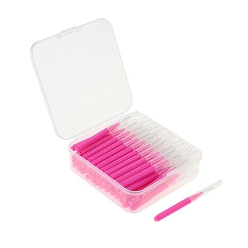 50PC/box Interdental Brushes Steel Wire Orthodontic Toothpick Picks Dental Floss - Picture 49 of 68