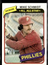 1980 Topps Mike Schmidt Philadelphia Phillies 270