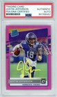 Justin Jefferson 2020 Panini Donruss Optic Pink Auto RC #P-313 PSA/DNA (Yellow)