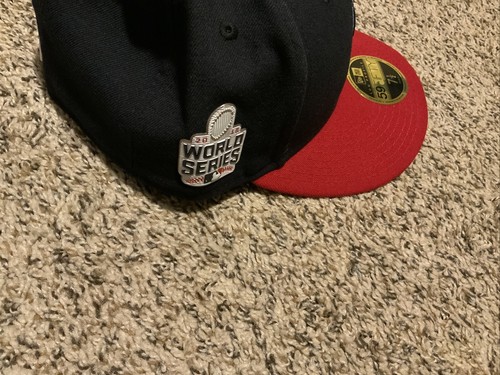 Cleveland Indians New Era 59FIFTY Fitted 7 1/2 2016 World Series Hat Low Profile - Picture 3 of 5