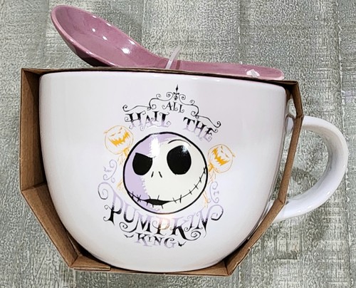 The Nightmare Before Christmas Ceramic Soup Mug & Spoon set 24oz Jack - 第 3/5 張圖片