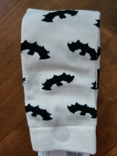 Halloween Witch Bats & Boo Lounge Crew Slipper Socks Womens One Size New - Picture 3 of 4