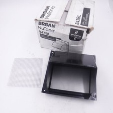 Broan NuTone 843BL Black 6" Round Duct Black Wall Cap with Damper