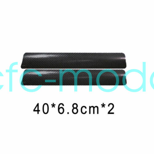 4x Universal Car Door Sill Scuff Pedal Protect Carbon Fiber Protector Stickers - Picture 5 of 12