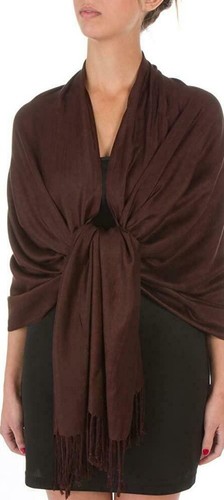 Handgefertigter Pashmina Schal Halstuch Stola für Frauen - 25+ Farben - Bild 4 von 27
