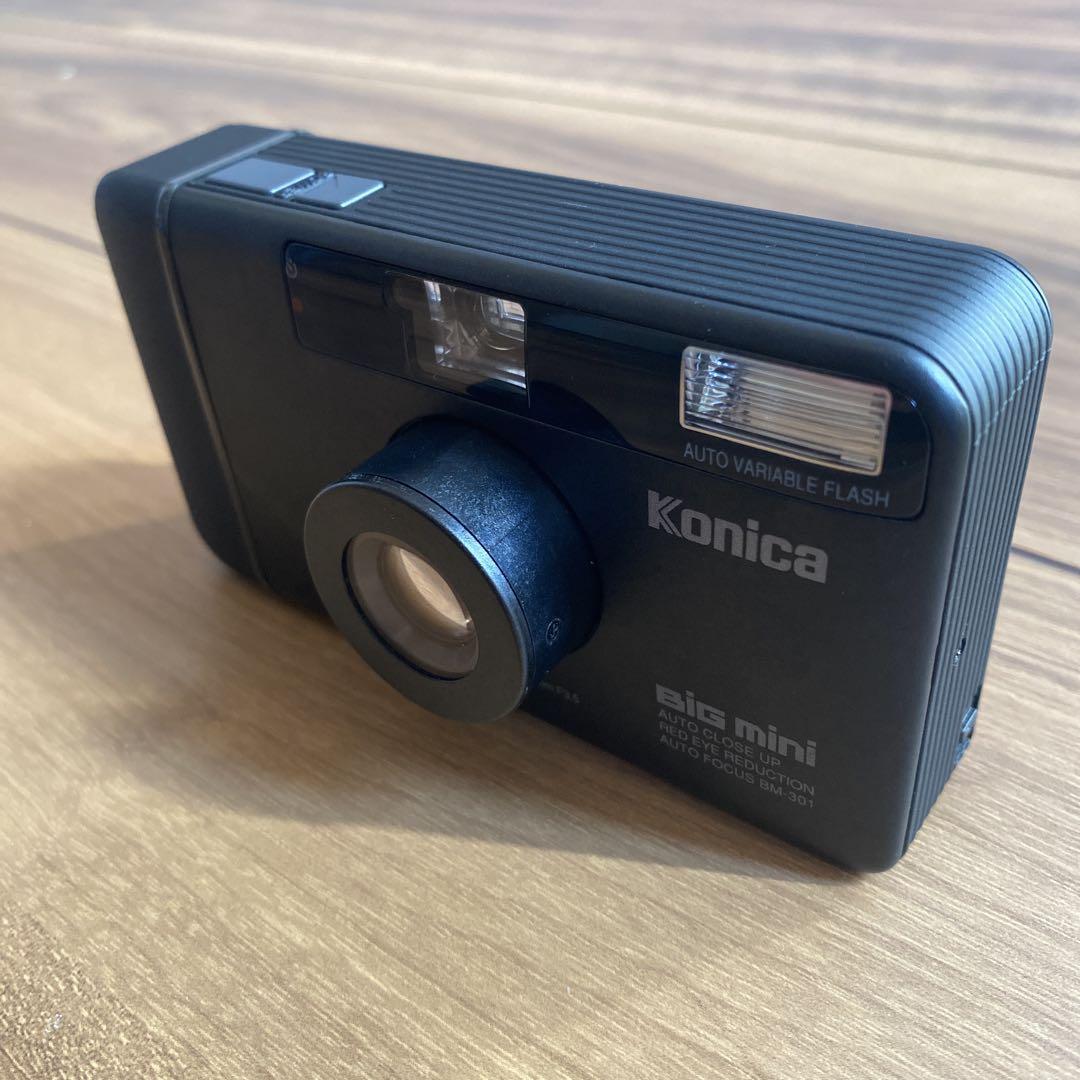 B#7191 Konica Big mini BM-301 Black Point & Shoot Film Camera