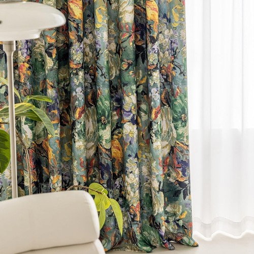 2Pk Green 52x84" Curtains Blackout Room Darkening Window Curtain for Living Room - Picture 4 of 11