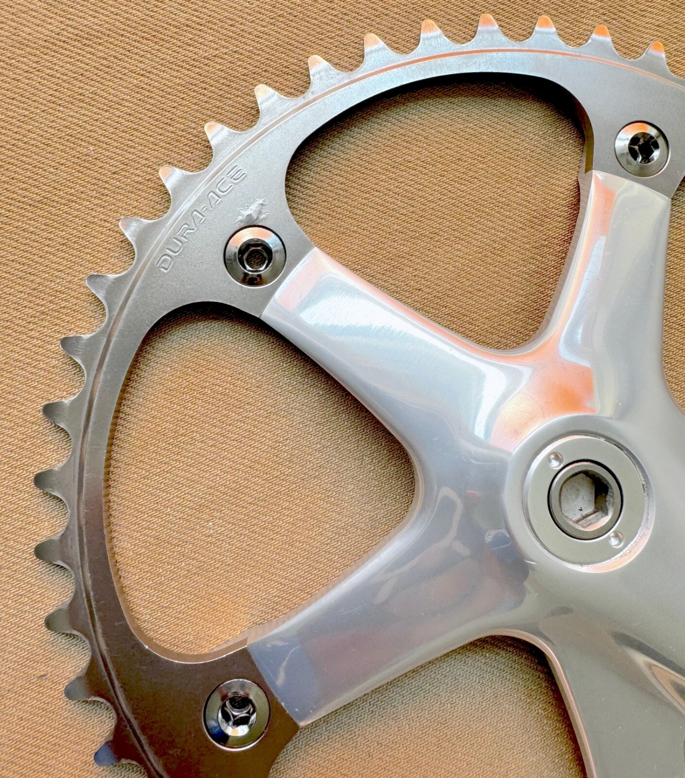 SHIMANO DURA ACE 7710 NJS Track Crankset  w Bottom Bracket 165mm nr Mint