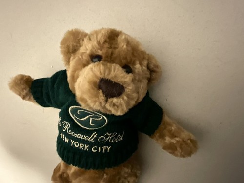 Gund Bear Plush The Roosevelt Hotel Exclusive NYC 2010 8" EUC Teddy Lovey - Picture 2 of 5