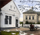 AK 1917 -VELKÝ OSEK-Groß Wossek- Gasthaus/Hostinec Jana Danese - Pferd + Gänse