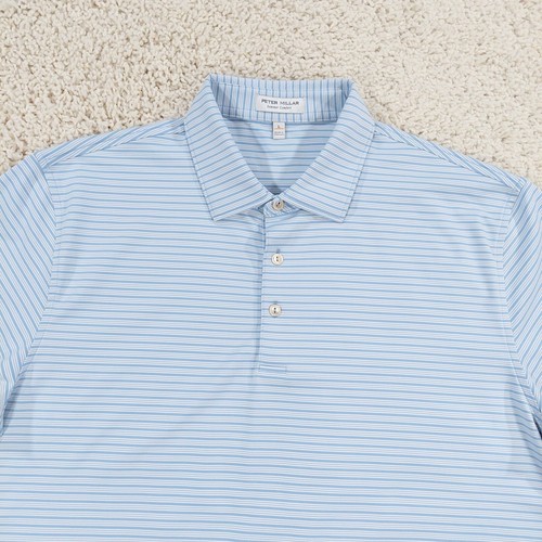 Peter Millar Summer Comfort Mens L Polo Heritage Performance Jersey Golf Shirt - Picture 3 of 9