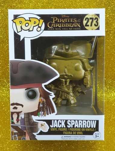FUNKO POP DISNEY PIRATES OF THE CARIBBEAN #273 JACK SPARROW (GOLD) VINYL π¨ - Foto 2 di 11