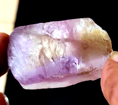 Natural Bi-Color 156 Ct Bolivian Ametrine Specimen Facet Rough loose Gemstone - Picture 5 of 8