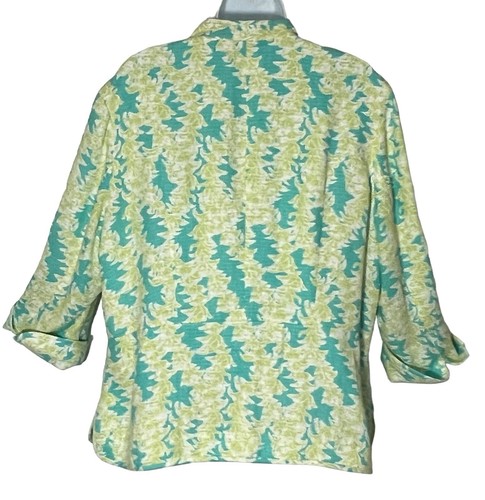 Pendleton Leinenmischung Jacke XL Schößchen gefüttert 3/4 Ärmel Aloha Kreuzfahrt Asien - Bild 8 von 11