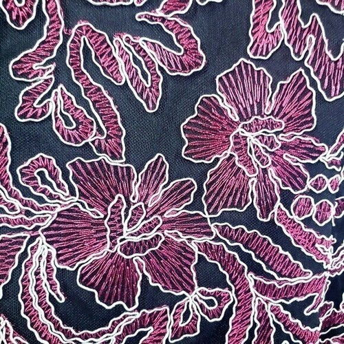 Sheath Dress 2 XS Wine Black Soutache Cocktail Embroidered JS COLLECTIONS New - Picture 6 of 9