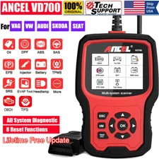 Ancel VD700-US OBD2 Scanner Car Diagnostic All System Scan SRS ABS Oil EPB Reset