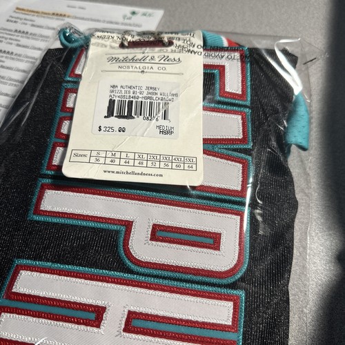 MITCHELL & NESS SWINGMAN JERSEY MEMPHIS GRIZZLIES 2001-2002 JASON WILLIAMS - Picture 3 of 3