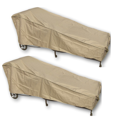 Premium Outdoor Patio Chaise Lounge Chair Cover 2 Pack Fits Up 84 L 709504982811 Ebay