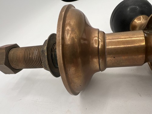 Antique Brass Beer Tapper Tap / Soda Fountain with Backside Hardware - Picture 10 of 12