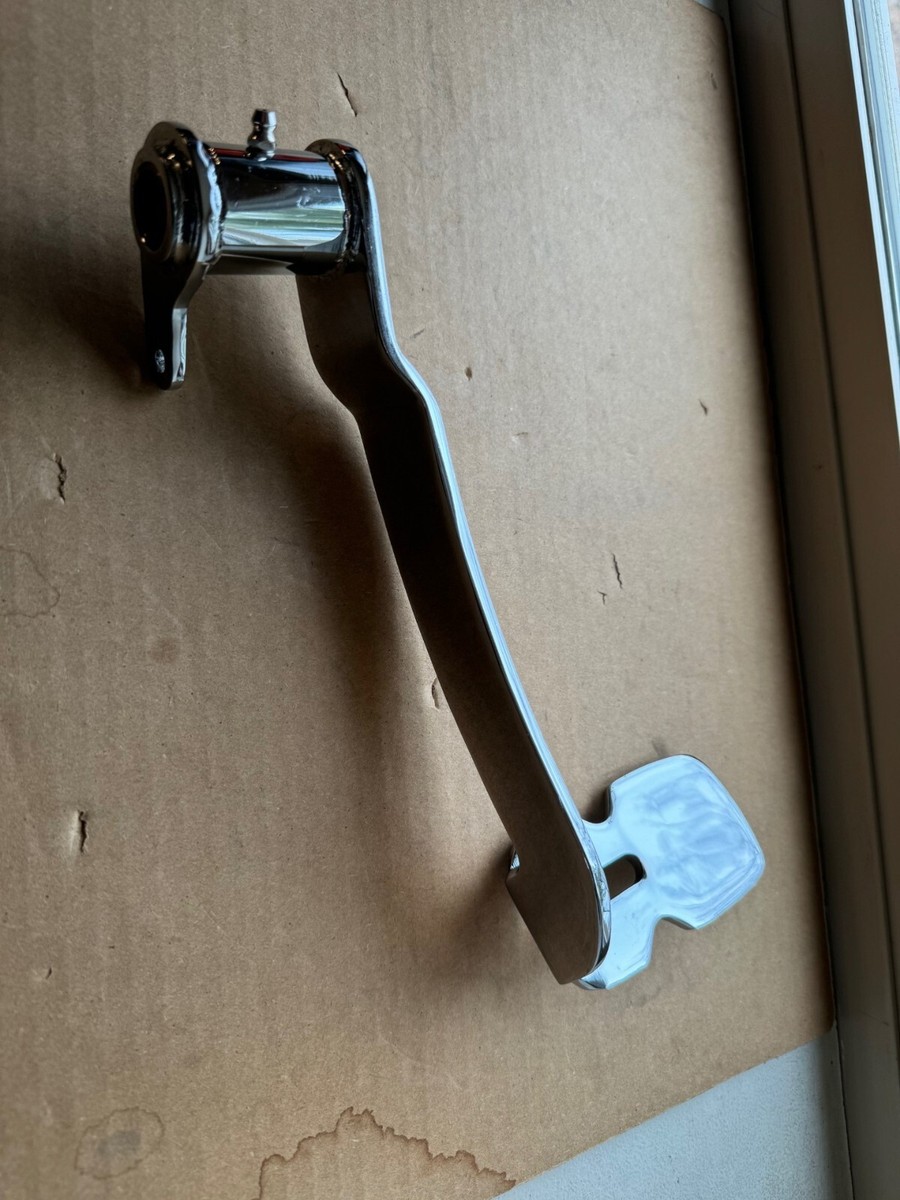 Genuine Harley Davidson Chrome and Rubber Brake Pedal Pad