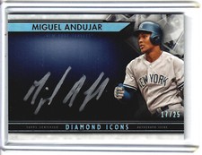 2019 Topps Diamond Icons Miguel Andujar Silver Ink Auto /25