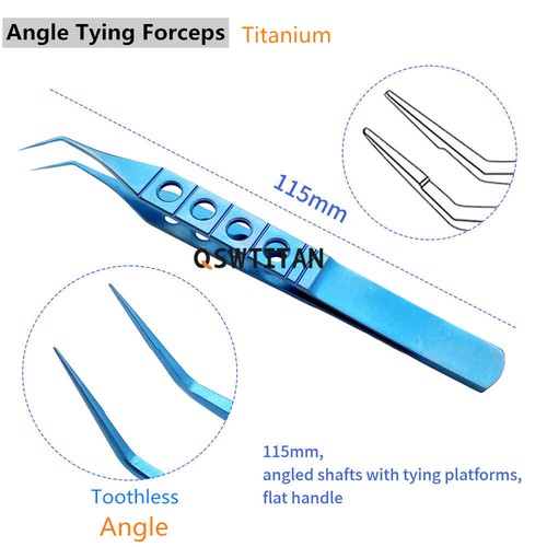 Pinza dentada para atar con pinza de ojo de atar de 4,5 mm 115 mm recta/curvada/ángulo - Imagen 21 de 33
