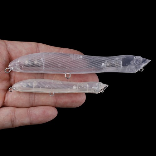 20PCS 8cm/12cm Snake Popper Topwater Unpainted Bait Blank Fishing Lure model - Picture 9 of 11