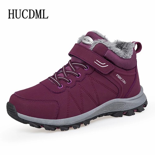 Modische Stiefeletten Herren Damen Outdoor rutschfeste Schneestiefel halten warm Wanderschuhe - Bild 21 von 21