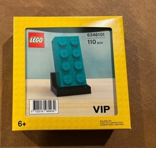 New Sealed LEGO Promotional: Buildable 2x4 Teal Brick 6346101 New Sealed