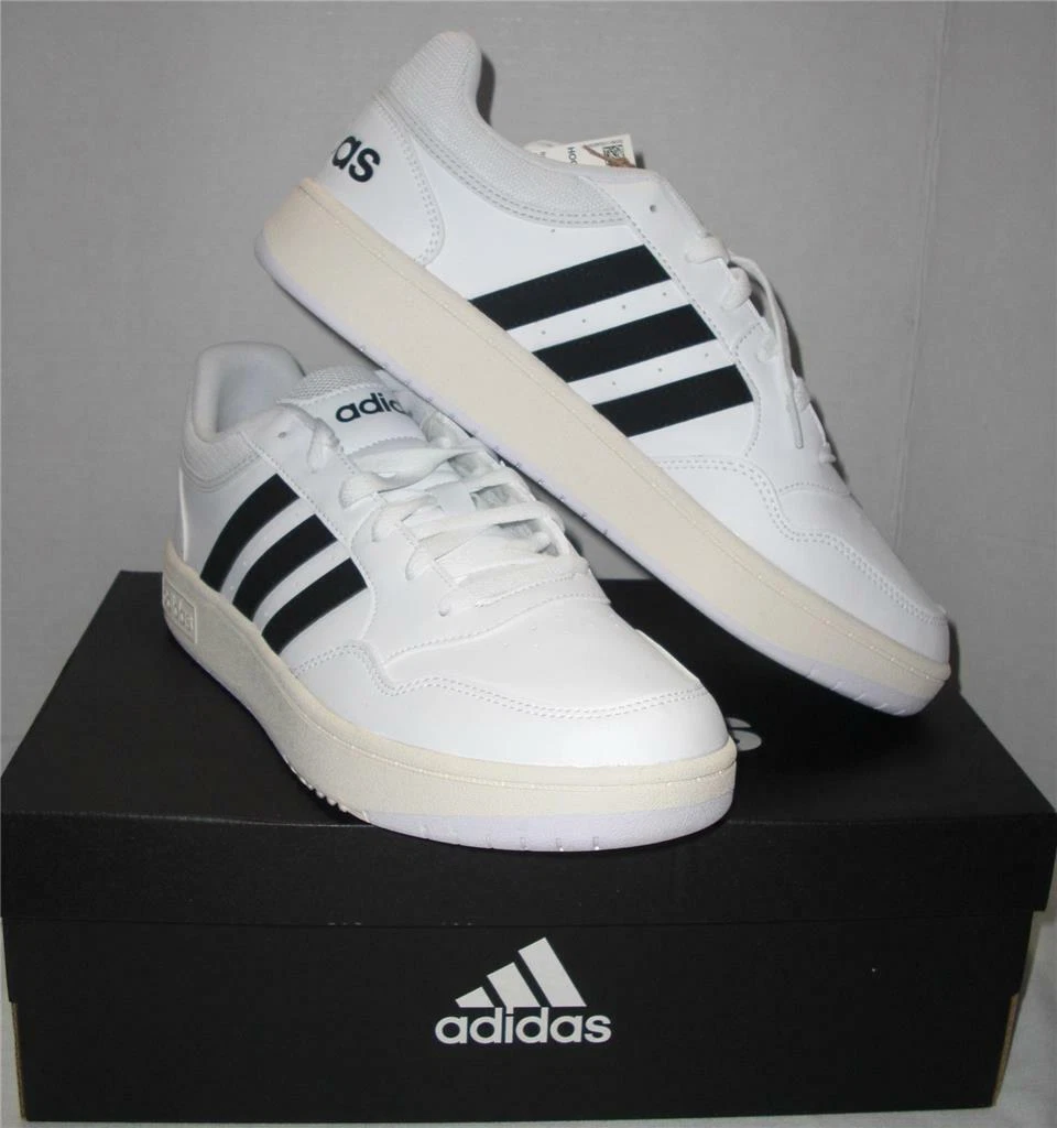 ADIDAS HOOPS 3.0 LOW CLASSIC VINTAGE SHOES GY5434 Black &amp; (NIB***L@@K) | eBay