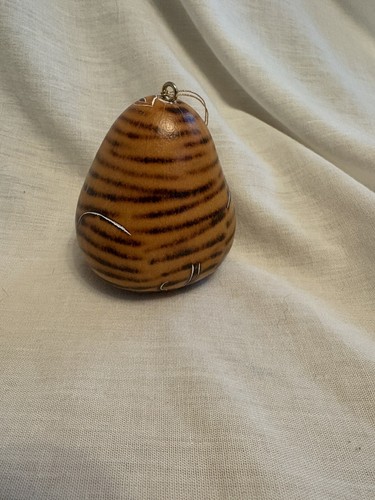 Peruvian Bowl Peru Folk Art Calabash Gourd + Zebra Rattling Christmas Ornament - Bild 7 von 15
