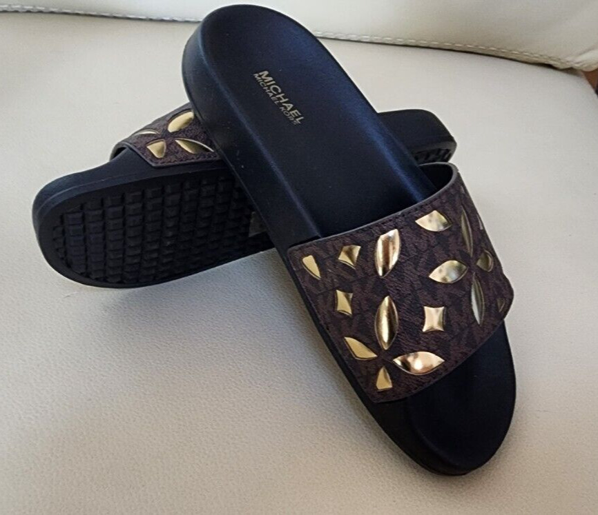 Mk floral slides hot sale