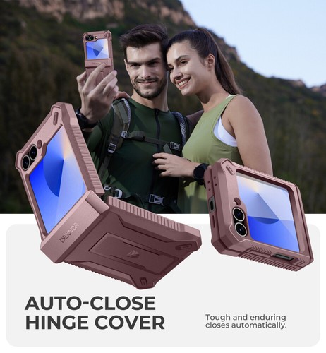 Dexnor Hülle für Samsung Galaxy Z Flip 6 Schutzhülle 360 Ganzkörper Stoßfeste - Bild 72 von 72