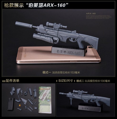 1/6 Scale Gatling Toy Gun Assembly Model Puzzles Bricks Weapon Action Figure - Picture 18 of 30
