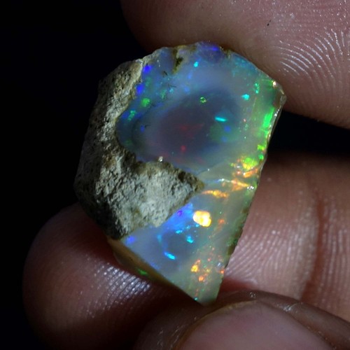 18.00 Ct Multi Fire AA+ Opal Rough Natural Ethiopian Opal Raw Welo Opal Gemstone