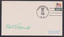 Karl E. Mundt, US Senator & Congressman from South Dakota, signed 1968 cover